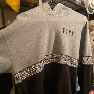 Pink sweater super warm!